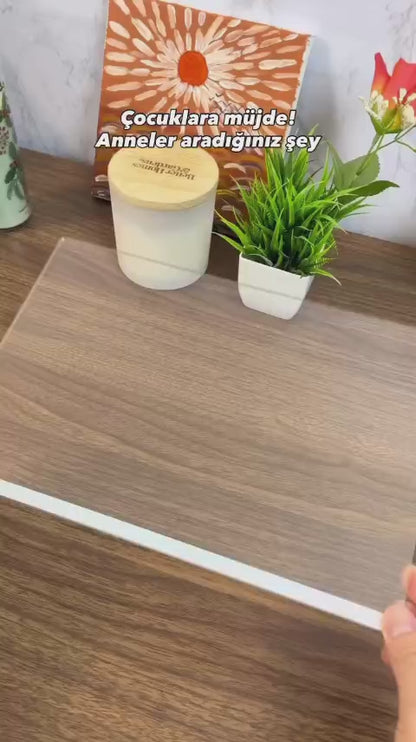 Sihirli LED Işıklı Şeffaf Çizim Tahtası